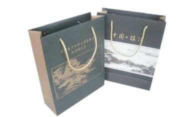 Unique Paper Packaging Hand Bags With Handles, Custom Paper Gift Bag For Wine Packaging