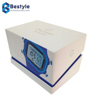 Blue And White Cardboard Paper Gift Packaging Boxes For Watch