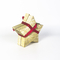 Customized Gold Star Gift Box, Red Ribbon Wedding Candy Box, Exquisite Holiday Gift Packaging Box