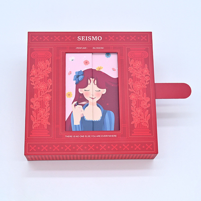 Customized creative face changing drawer perfume box gift box Valentine's Day packaging box with hand gift box