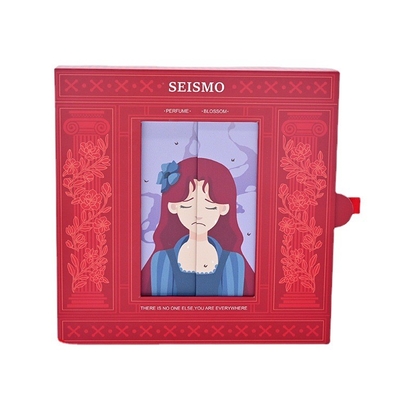 Customized creative face changing drawer perfume box gift box Valentine's Day packaging box with hand gift box