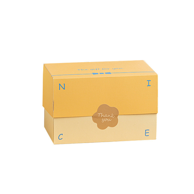 Wind nougat snow flake cookie packaging gift box Macaron Mung bean cake pineapple cookie small box custom made