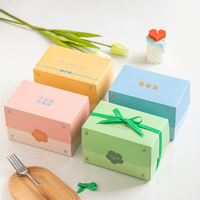 Wind nougat snow flake cookie packaging gift box Macaron Mung bean cake pineapple cookie small box custom made