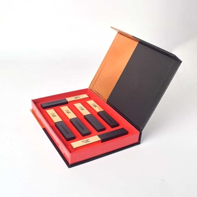 Flip lipstick gift box customization Built-in sponge punching cosmetics gift box customization