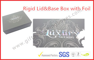 Rigid Luxury Gift Boxes With Foil Lid And Base Matt Lamination